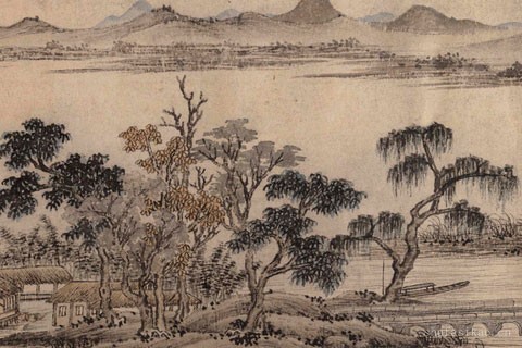 垂虹秋色图-佚名