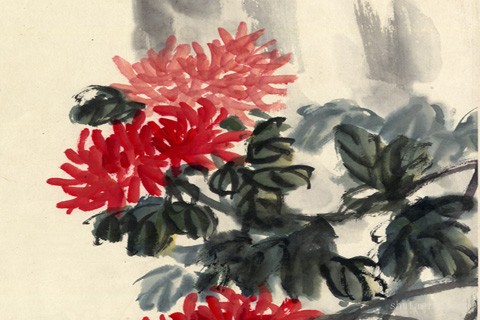 菊花-吴昌硕